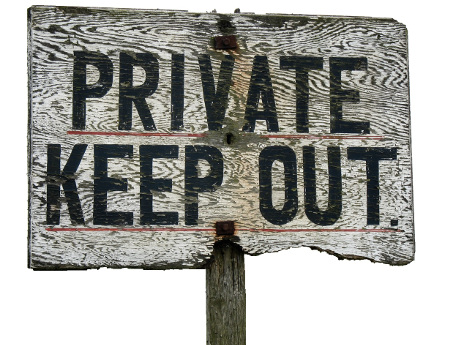 Private keep out